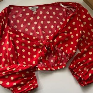 Forever 21 Crop Top With Knot